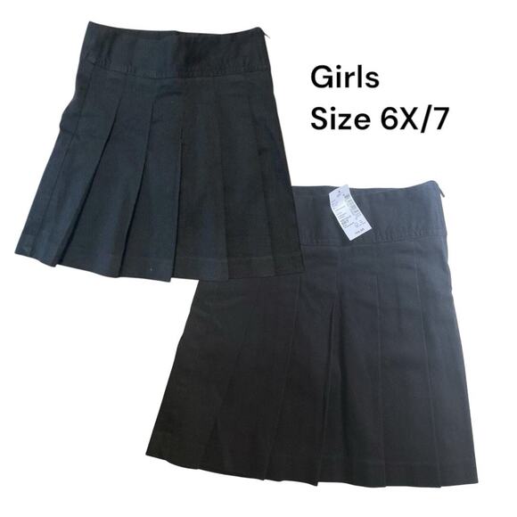 Disney Store Frozen Elsa Dress 7/8 Children Place Black Uniform Skort 6X/7-Socks - Picture 7 of 9